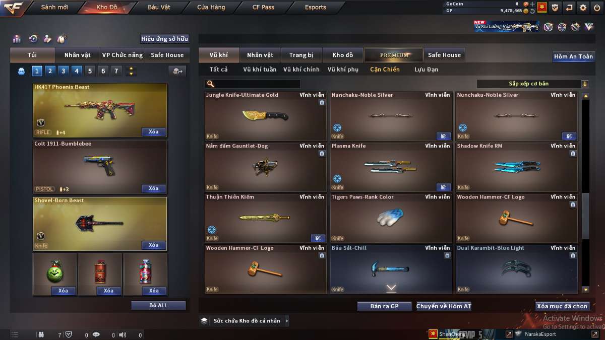 shop acc cf uy tin gia re